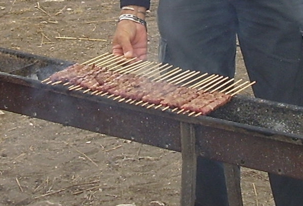 Preparazione degli Arrosticini alla Brace