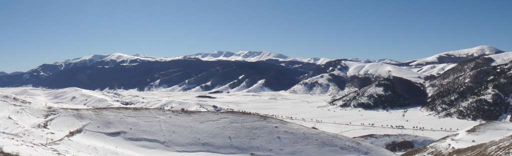 Panoramica dell'Altopiano delle Cinque Miglia