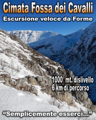 Escursione a Cimata Fossa dei Cavalli