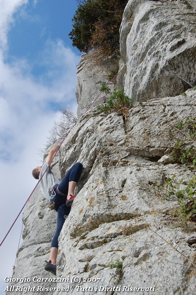 Arrampicare a Monte Guadagnolo