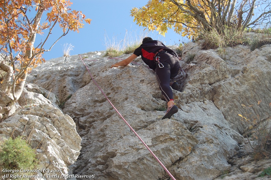 Arrampicare a Monte Guadagnolo