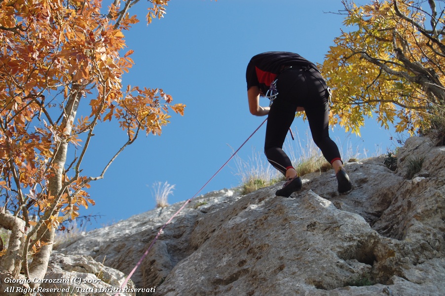 Arrampicare a Monte Guadagnolo