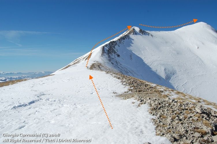 Cima del Lago e Punta di Prato Pulito per il Canalone dei Mezzi Litri