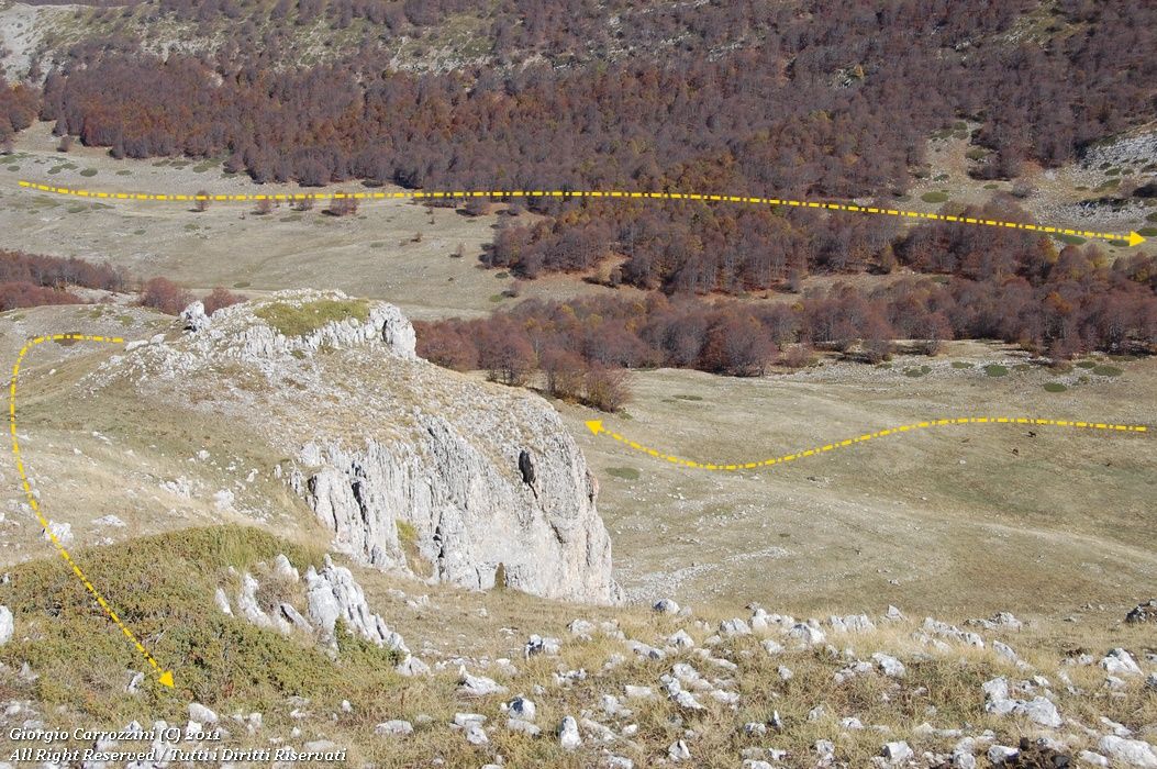 Torricella Nord (2071 m) e Torricella Sud (2098 m) dal Valico della Chiesola di Lucoli