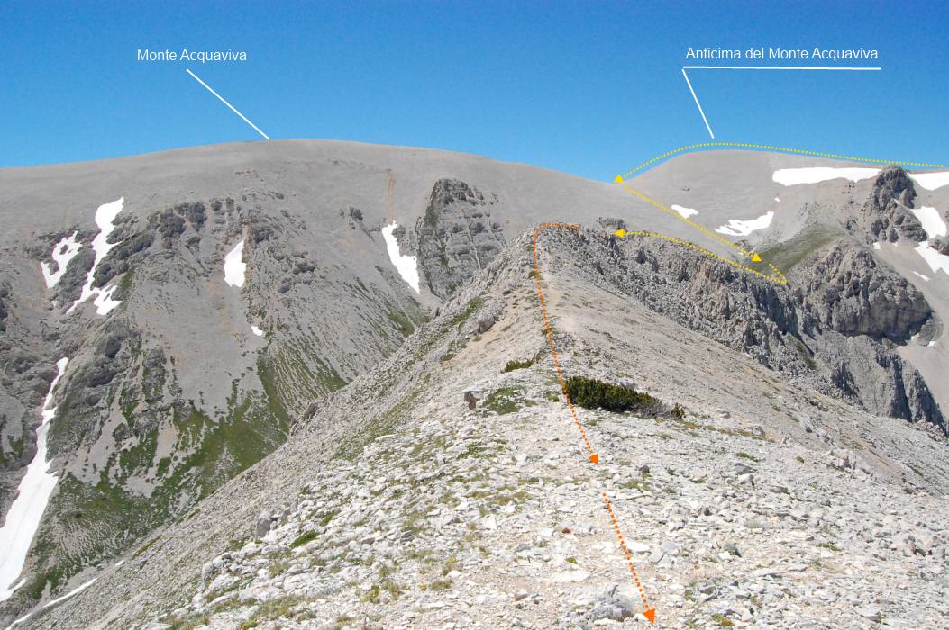 Cima delle Murelle (2596 m) dal Rifugio Pomilio