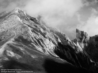 Fotografie del Gran Sasso in Bianco e Nero